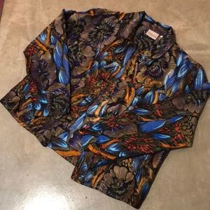 RETRO Chico’s Blazer Sz 1 FUN UGLY and GROOVY #HH8